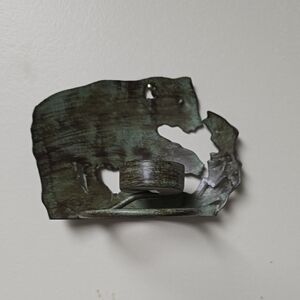 Rustic Bear Metal Candle Holder
